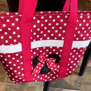 Disney Red Polka Dot Tote with Bow